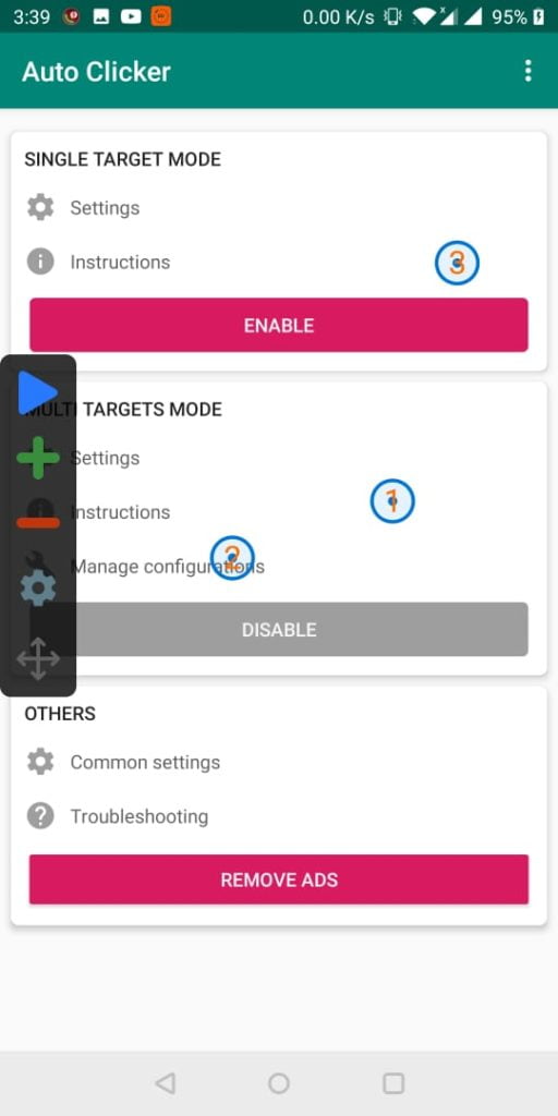 Auto Clicker - Automatic tap multi target mode