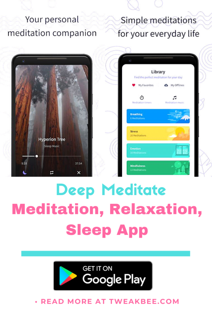 Free calming apps - Deep Meditate