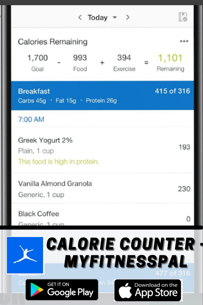 Calorie Counter - MyFitnessPal app review