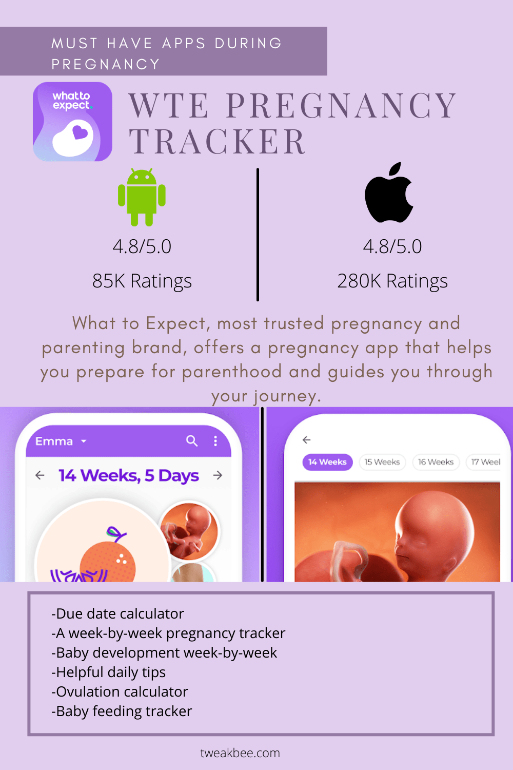 wte Pregnancy app review - Must Have Apps During Pregnancy