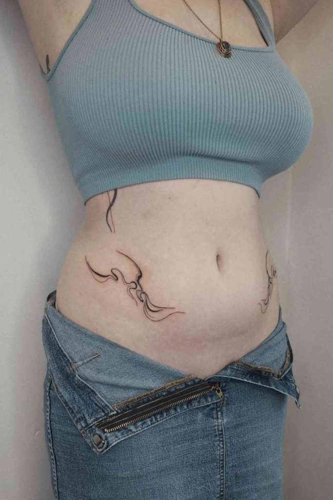 Lower Stomach Tattoo