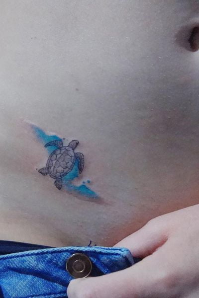 Sea turtle tattoo