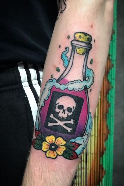 Poison Bottle tattoo