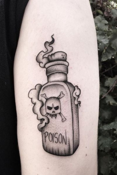 Poison Bottle tattoo