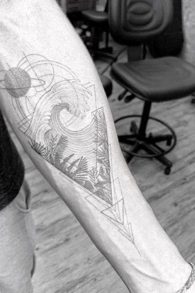 Ocean Wave Tattoo