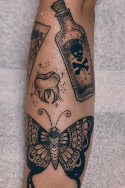 Poison Bottle tattoo