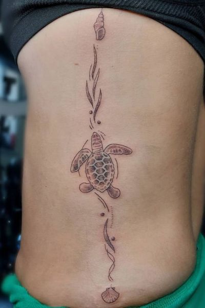 Sea turtle tattoo