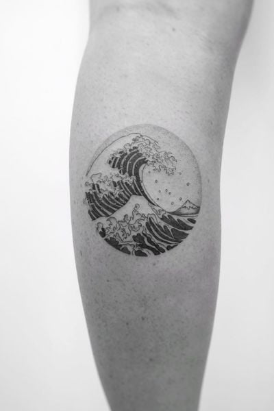 Ocean Wave Tattoo