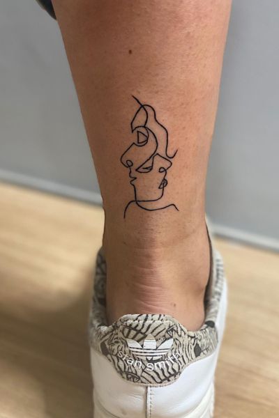 Single Line Tattoo