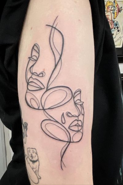 Single Line Tattoo