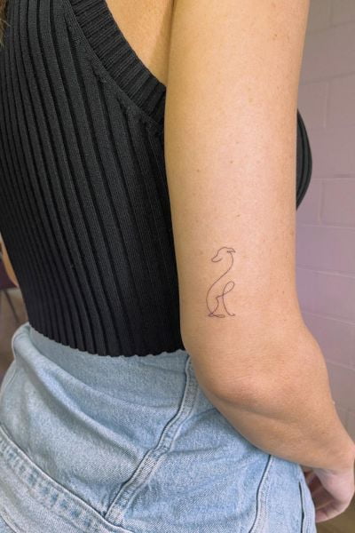 Single Line Tattoo