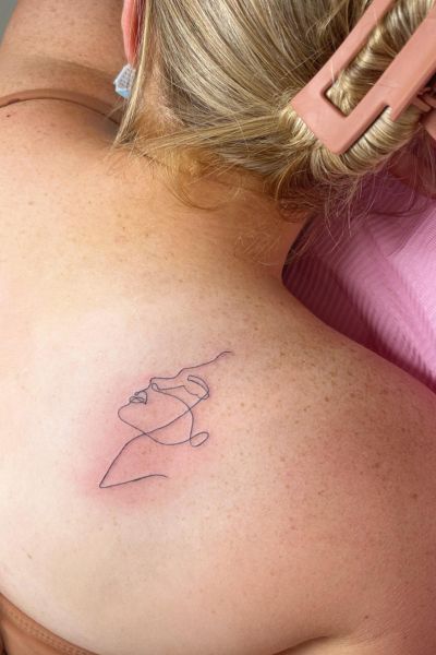 Single Line Tattoo