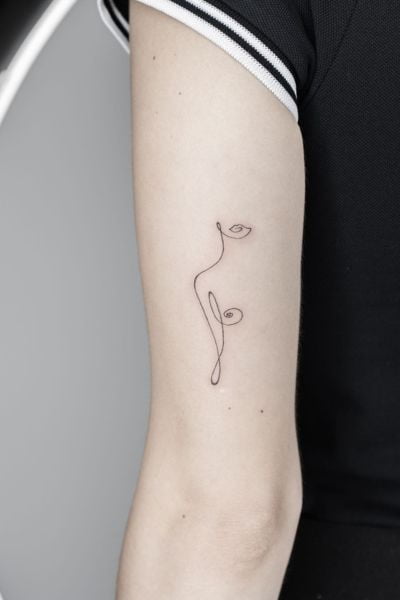 Single Line Tattoo