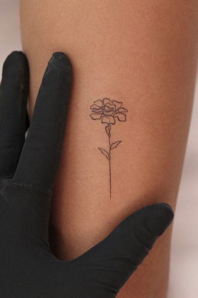 Single Line Tattoo