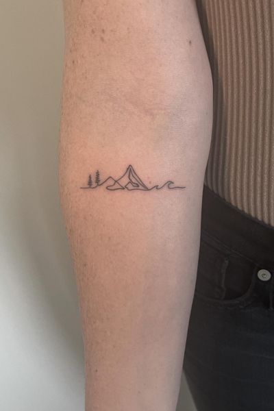 Single Line Tattoo