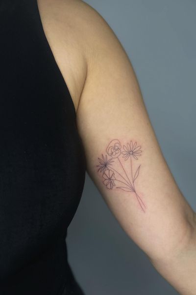 Single Line Tattoo