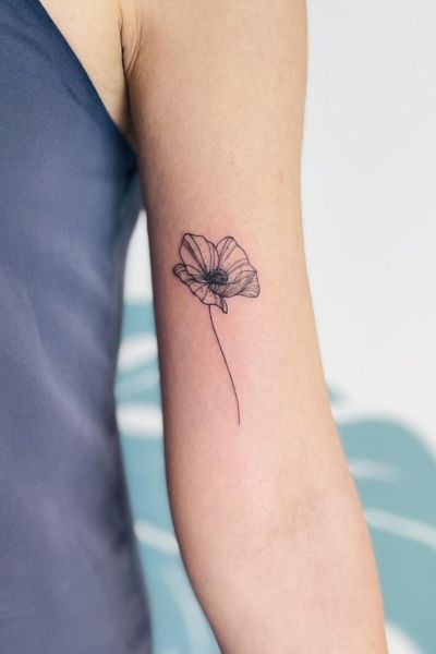 Poppy Flower Tattoo