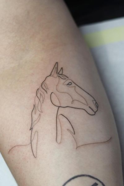 Single Line Tattoo