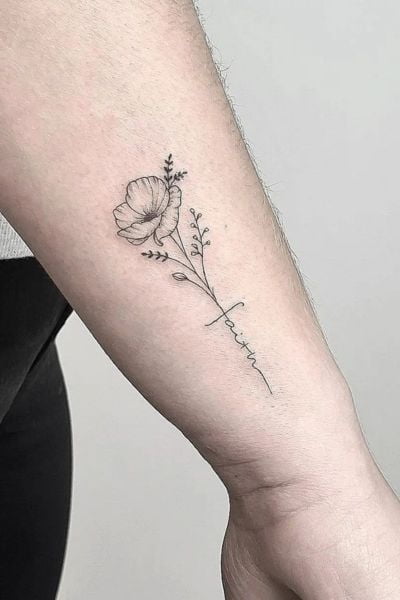 Poppy Flower Tattoo