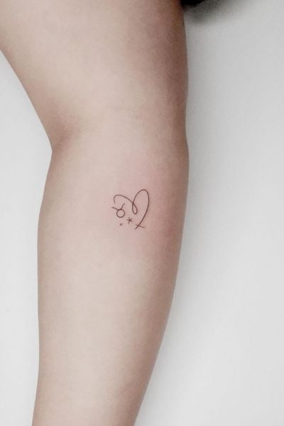 Mini Heart Tattoo