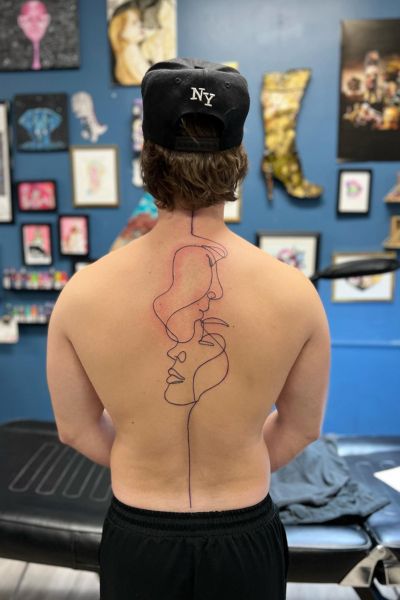 Single Line Tattoo