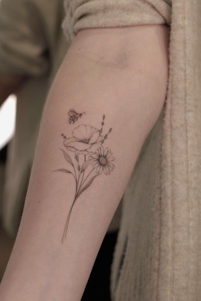 Poppy Flower Tattoo