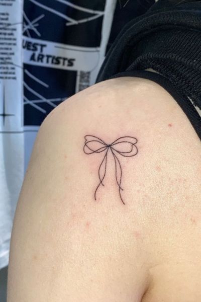 Ribbon Tattoo