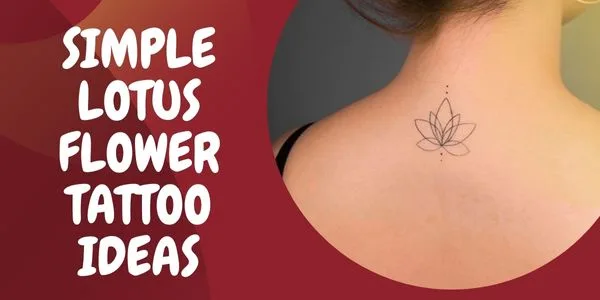 Simple Lotus Flower tattoo IDEAS