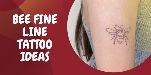 bee fine line tattoo IDEAS